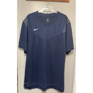 Nike Dry Fit Short Sleeve Active Jersey Navy Blue Men's Size 2 Xl